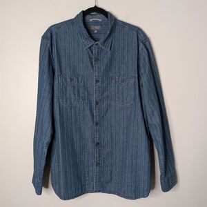 Wallin Bros Blue Denim Striped Shirt